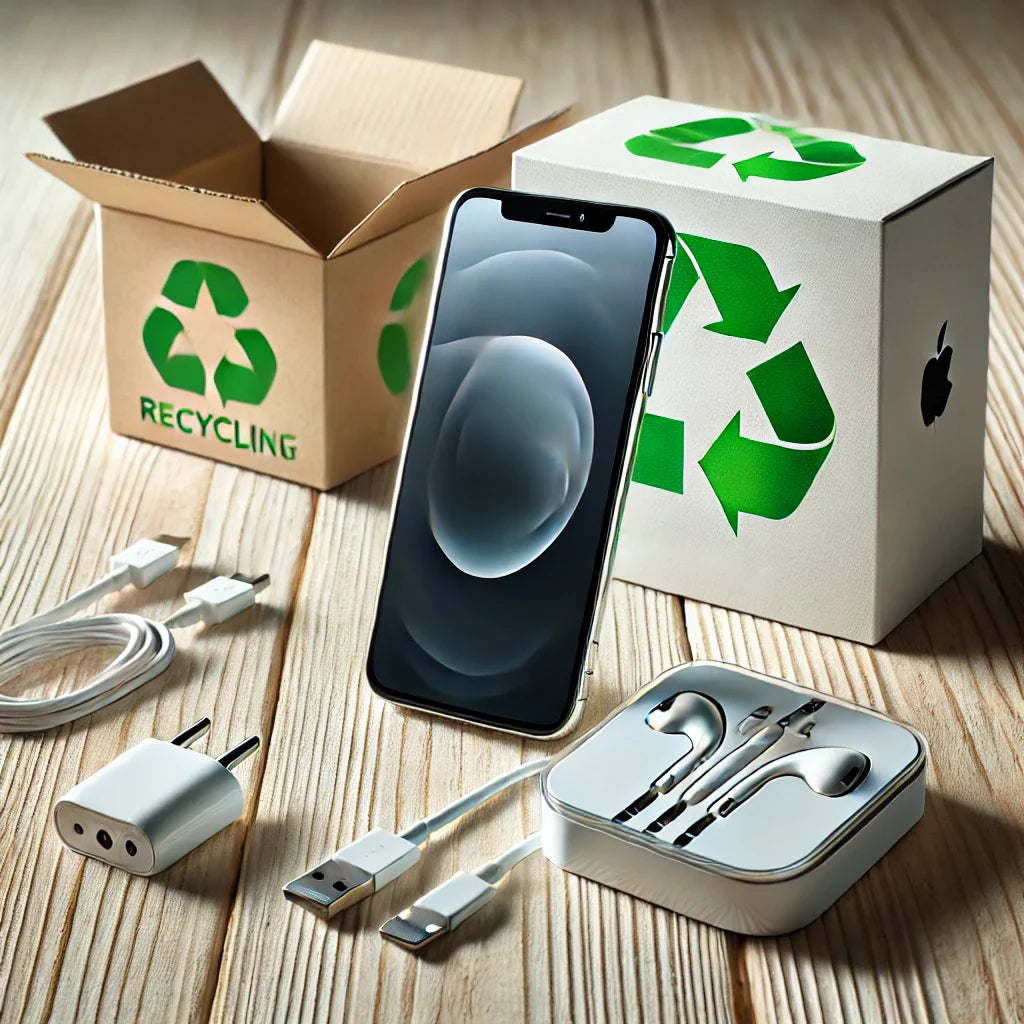 Téléphone cellulaire remis à neuf avec des accessoires