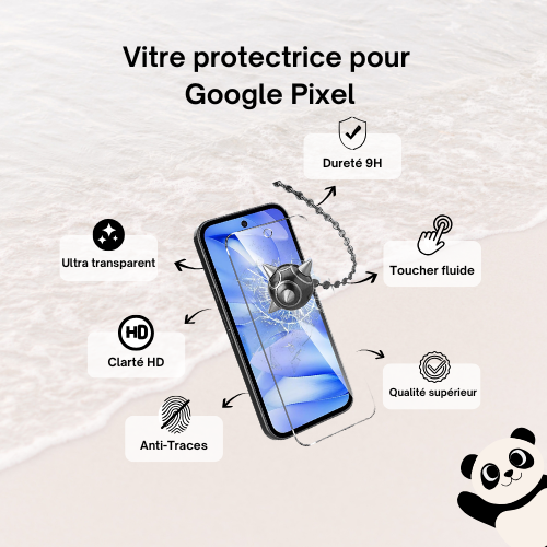 Vitre protectrice Google Pixel 9H | Verre trempé anti-rayures ultra transparent – Tous modèles